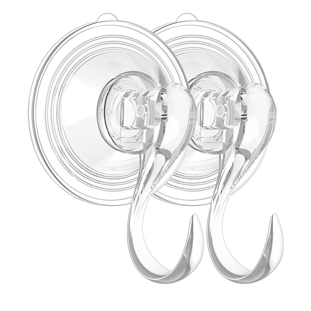 Móc treo tường chân không không không thể truy tìm được cho gạch nhà bếp và phòng tắm, móc hút trong suốt