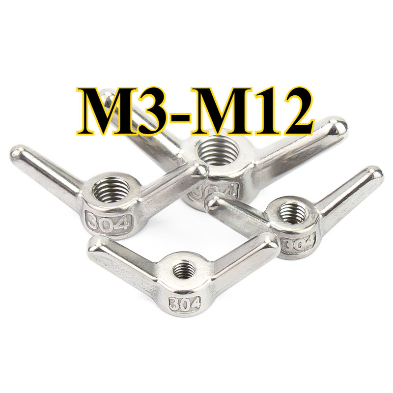 Con Đai Ốc Cánh Bướm Vặn Tay Inox 304 tán chuồn M3 / M4 / M5 / M6 / M8 ...