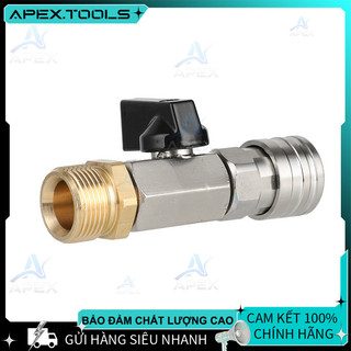 Bộ Van Bi Máy Rửa Áp Lực Đầu Nối Nhanh 1/4" M22 14mm Công Tắc Bật/Tắt