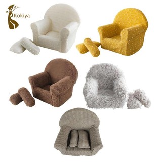 Tư Thế Chụp Ảnh Trang Trí Ghế Sofa Nhỏ Cho Bé Gái 0-3 Tháng Tuổi Bé Trai