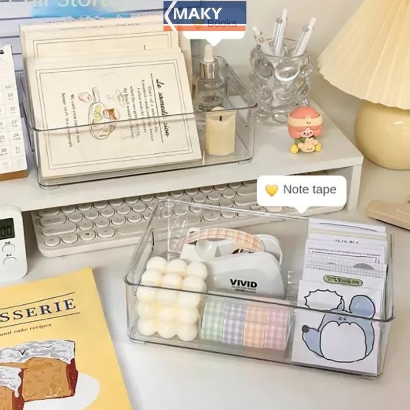 Onetimingcool Acrylic hộp đựng mỹ phẩm để bàn nhựa trong suốt cho ký túc xá, gia đình, mặt nạ da, tủ lạnh
