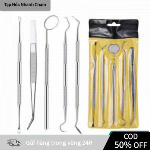 【COD】Bộ dụng cụ vệ sinh răng miệng đa chức năng 3-6 chi tiết, phù hợp cho phòng khám nha khoa, chất lượng cao và bền bỉ