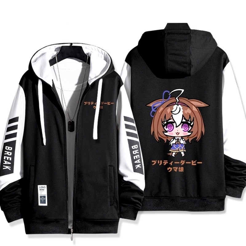 Áo Khoác Unisex Anime YB1 - Thiết kế từ bộ anime Umamusume với họa tiết Suzuka yên tĩnh
