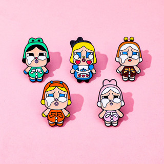 5 Cái / bộ Dễ Thương Crybaby Kim Loại Huy Hiệu Crybaby Hợp Kim Thổ Cẩm Phụ Kiện Trang Trí Pin