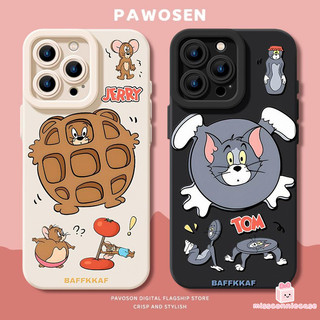 Ốp Lưng Cho Iphone 17 16 15 13 12 14 11 Pro Max 16E 7Plus 7 16 15 8 14 Plus XR XS X Max SE 2020 Sáng Tạo Hoạt Hình Vui Nhộn Chuột Mèo Dễ Thương Silicon Lỏng