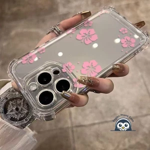 Ốp Điện Thoại Bốn Góc Hoa Hồng Cho OPPO Reno 15 15C 15F 14F 14 ProMax Mini Find X9 X9S X8S X8 Pro Ultra Plus 5G 4G Vỏ Mềm Sakura Trong Suốt Chống Sốc