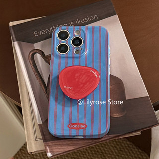 Ốp lưng iPhone 17ProMax 17Pro 17Air Apple iPhone Case Blue Red Sọc 16ProMax 16Pro 16 15ProMax 15Pro 14ProMax 13ProMax 16Plus 15Plus 14Plus 7 / 8Plus Giá đỡ bàn cầm điện thoại
