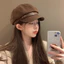 Mũ beret nữ gấu nhỏ, handmade, tim gold,... nón nồi màu nâu phong cách Hàn Quốc trẻ trung - MD289