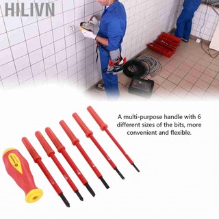 Hilivn Tua vít thợ điện cách điện 7 Cái/bộ Độ bền cao cho độ xoắn tối đa Thoải mái tối đa