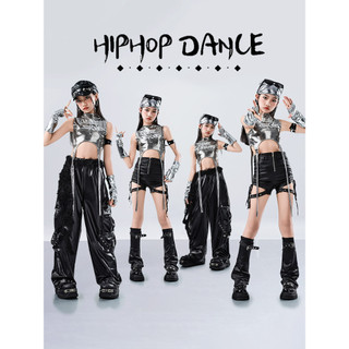 Đồ Nhảy Hiện Đại Hiphop Trẻ Em Set Đồ Dance Jazz Quần Nhảy Crop Top Đồ Nhảy Cho Bé Gái Bộ Tập Nhảy Cho