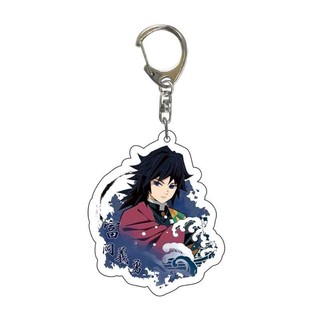 Demon Slayer Kimetsu No Yaiba Acrylic Keychain Kids Key Chain Cartoon Creative Anime Keyring Accessory Child Fashion Acc