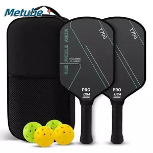Mái Chèo Pickleball METUBE, Bộ Vợt Bóng Pickleball Bề Mặt Mờ 16MM, Mái Chèo Bóng Pickle Sợi Carbon Nhẹ T700 Bền Đẹp
