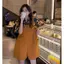 Phong cách muối mới Mặc cảm giác cao cấp Áo sơ mi phong cách Preppy Quần yếm phù hợp với quần short mùa hè