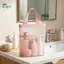 Springevenstar Lưới Phòng Tắm Bảo Quản Túi Tote Thoáng Khí Dây Kéo Có Tay Cầm Chống Trơn Trượt Di Động Tắm Tổ Chức Cho Phòng Tập Gym Du Lịch Springevenstar