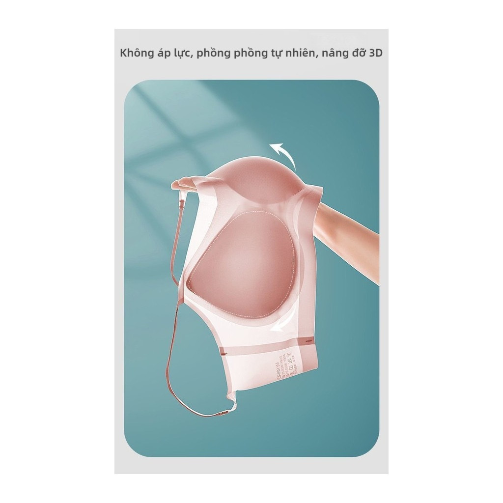 Áo ngực thiết kế một vai dành cho nữ, vải Nylon không dây, siêu mỏng, thoáng khí nhẹ, thấm mồ hôi, phong cách dễ thương.