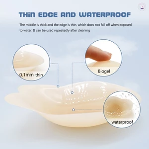 Có Thể Tái Sử Dụng Silicone Tai Thỏ Nâng Núm Vú Có Áo Ngực Dính Vô Hình Cho Nữ
