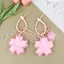 SRVN Hồng Hoa Anh Đào Móc Chìa Khóa Vải Sakura Mặt Dây Chuyền Hoa Dễ Thương Móc Chìa Khóa Bapa Quyến Rũ Túi Trang Trí Ô Tô Phụ Kiện.