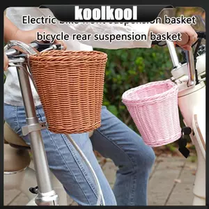 Kool Kids Bike Basket Trang trí phía trước Xe tay ga trẻ em Lưu trữ phía trước Giỏ Panniers