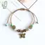 Cá Tính Có Thể Điều Chỉnh Vòng Tay Đính Hạt Gốm Vintage Phong Cách Dân Tộc Bướm Mặt Dây Chuyền Vòng Tay Bohemian Trang Sức Quà Tặng