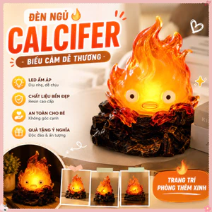 Mô Hình đèn Calcifer Ngọn Lửa Dễ Thương – Tượng Nhựa Resin Trang Trí, Quà Tặng ý Nghĩa Dành Cho Bạn Bè