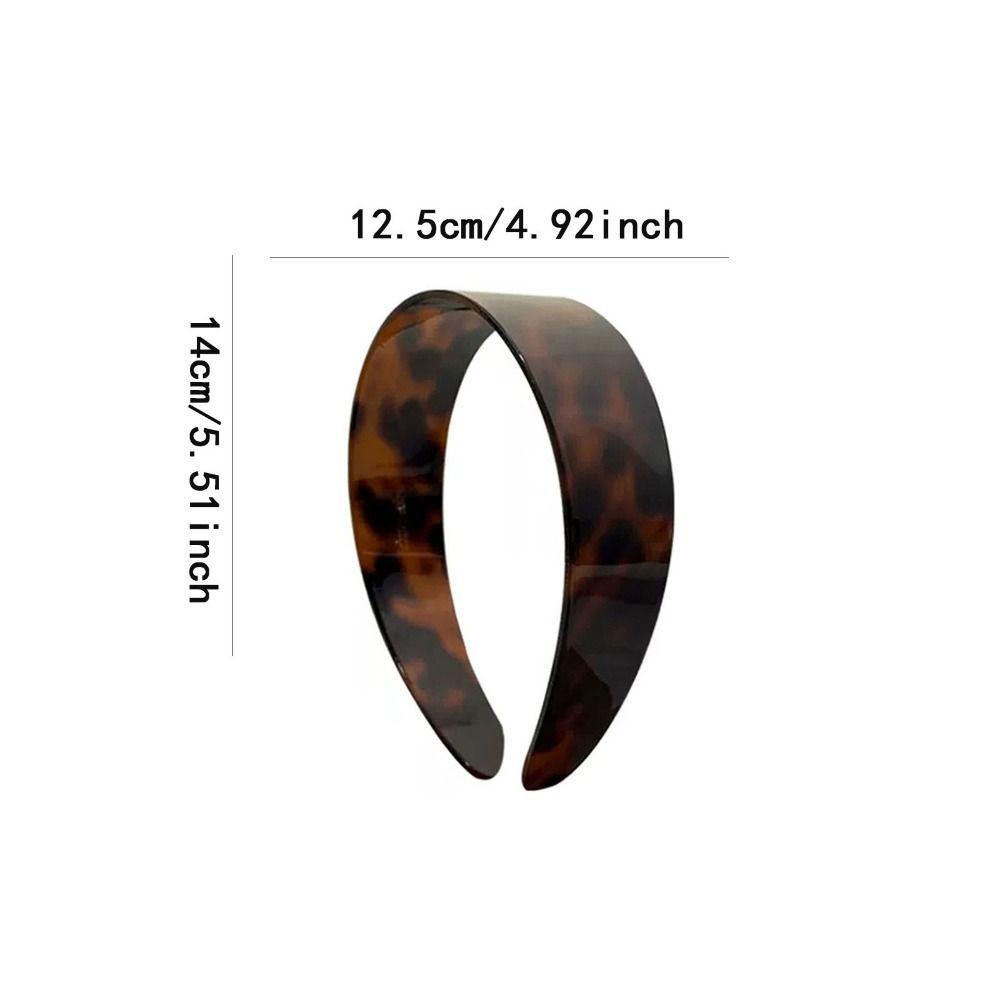 Băng Đô Quấn Tóc KANGN, Băng Đô Da Báo Chống Trơn Trượt, Phụ Kiện Tóc Pháp Mũ Acetate Tóc Vòng Nữ