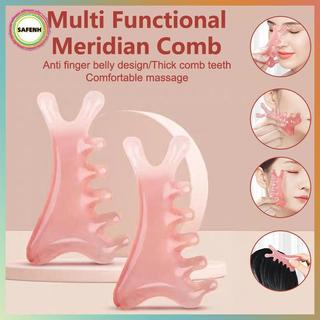 SAFENH 2 Chiếc Răng Rộng Kinh Tuyến Massageb Chống Tĩnh Điện Trị Liệu Châm Cứu Bàn Chải Tóc VN