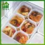 SWEET Hộp Bảo Quản Thực Phẩm 6 Lưới Rau Quả Hộp Giữ Tươi Có Nắp Cho Tủ Lạnh Nhà Bếp Gia Vị Gia Vị Bảo Quản Bình n