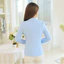 Thời Trang Nữ Dài Tay Chắc Chắn Áo Blazers Nữ Công Sở Nữ OL Work Top Phù Hợp Với Áo Khoác Ngoài