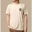 Unisex Chất Lượng Cao Cấp Áo Sơ Mi QUKSILVER Hoạt Hình Cây Dừa In Hình Đơn Giản Rời 100% Cotton Cao Cấp Phong Cách Hàn Quốc Áo Thun Cổ Tròn