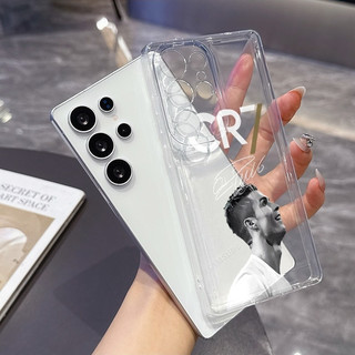 CR7 Boy Thích hợp cho Samsung A12 A255G S22ULTRA A56 A51 S26ULTRA A05S A14 A545G S23PLUS Ốp Mềm Chống Va Đập Bốn Góc