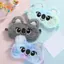 CANAMEK Dễ Thương Koala Trẻ Em Mặt nạ Ngủ Hoạt Hình 3D Mắt Bịt Mắt Sang Trọng Anime Mặt nạ Mắt Ngủ Du Lịch Ban Nhạc Mắt Bóng Còn Lại Miếng Dán Mắt CSF