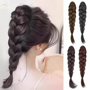 AWNGD Tóc Giả Tổng Hợp Đuôi Ngựa, Nối Dài Lông Tơ Tóc Giả Đuôi Ngựa Kẹp Tóc Giả Dài Bện Tóc Giả Cho Nữ Phụ Kiện Tóc