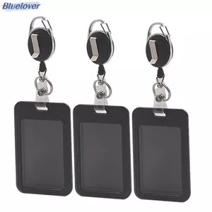 Bluelover Phong Cách Đơn Giản Đựng Thẻ Tài Liệu Dành Cho Nữ Chất Lượng Cao Có Thể Thu Vào Trượt Bao Đựng Thẻ Thẻ Xe Buýt Thẻ ID Chủ Mới
