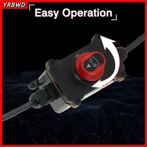 Công tắc ngắt kết nối pin YRBWD, Công tắc cắt pin dòng điện cao 100A, Ngắt khẩn cấp DC 12-24V Thuyền ngắt kết nối hoạt động thủ công