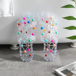Dép Massage Nữ Mùa Hè Bàn Chân Hạt Sức Khỏe Móng Chân Trong Nhà Phòng Tắm Chống Trơn Trượt Tắm Nhanh Khô Hộ Gia Đình Chăm Sóc Sức Khỏe 8UVA