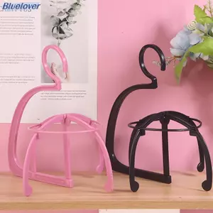 Bluelover Chất Lượng Cao Tóc Giả Đứng Mũ Nhựa Hiển Thị Tóc Giả Đứng Giá Đỡ Cho Tóc Nối Dài Tóc Giả Màu Tím Tóc Giả Móc Treo Đứng Giá Đỡ Mới