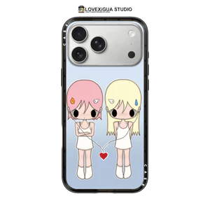 Ốp Điện Thoại Từ Tính Cô Gái Tình Yêu Dễ Thương Cho iPhone 17Pro Max 17 Air 16 Plus 15 14 13 Pro Max Ốp Lưng Chống Sốc Bảo Vệ Mặt Sau