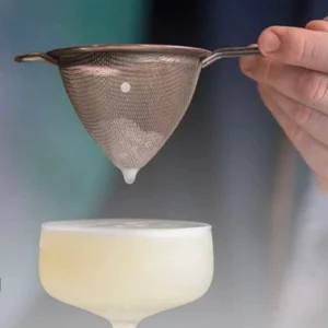 Lưới lọc bằng thép không gỉ Làm sâu hình chữ V Bộ lọc pha chế đá tách hình nón Nhật Bản Bộ lọc lưới thoát nước hình nón Muỗng rượu