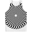 Psychedelic 3D Unisex Tank Top, Áo Vest đường phố ảo ảnh quang học mùa hè, Áo thun không tay mềm mại thoáng khí