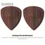 Guansfs LiebeWH Handmade Đen Óc Chó Đàn Guitar Phím Gỗ Bocote Plectrum Bộ Cho Đàn Acoustic Ukulele Bền Phụ Kiện Âm Nhạc Thay Thế