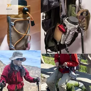 Túi đựng chai nước Nylon PPY có kẹp an toàn cho dây đeo ba lô Đi bộ đường dài Đi xe đạp