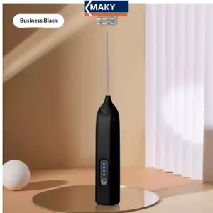 MAKY Thời Trang Điện Cầm Tay Đánh Trứng Sữa Frother Matcha Đánh Ly Uống Cà Phê Đánh Máy Khuấy Beater 3 Tốc Độ USB Sạc VN