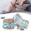 FANSIN 1 Chiếc Ruy Băng Đá Pha Lê, Cuộn Lưới Quấn Lưới Chiều Rộng 2.5cm, Tôn Trang Chiều Dài 50cm Dây Xích Kim Cương Giả Viền Phụ Kiện Thủ Công DIY