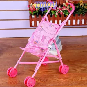 TMOY Bền Tương Tác Búp Bê Pram Giả Vờ Chơi Đồ Chơi Ổn Định Búp Bê Handcart Nhựa Xe Đẩy Cho Bé Trai Bé Gái Trẻ Sơ Sinh TMOY