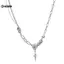 KUZHEN Hợp Thời Trang Bling Moonstone Ngôi Sao Chữ Thập Mặt Dây Chuyền Nelace Cho Nữ Punk Hip Hop Pha Lê Nelace Đảng Y2K Món Quà Trang Sức HOT
