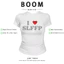 BOOM Áo Baby Tee Nữ Cotton Ôm Body-Áo Thun Ngắn Tay Y2K In Hình PhongCách Mùa Hè, Cổ Tròn Hàng Đầucách hàn quốc phong405