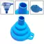 Phễu ô tô có thể gập lại đa năng bằng silicon màu xanh cho dầu nhiên liệu xăng