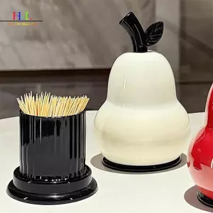 HL Sáng Tạo Ánh Sáng Sang Trọng Mới Hộp Đựng Răng Hộ Gia Đình Cotton Swab Flos Hộp Bảo Quản Cao Cấp Răng Răng Lọ Giá Trị Cao LMWU