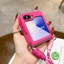Ốp Điện Thoại Có Thể Gập Lại Có Dây Đeo Ngang Cho Vivo X Flip 5G 4G Vỏ Mềm Chống Sốc Màu Kẹo Đơn Giản Dễ Thương