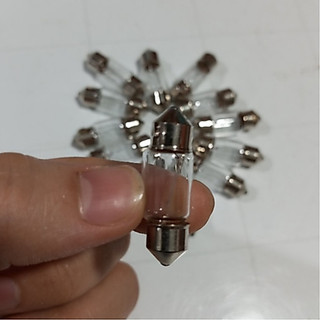 Bóng đèn trần ô tô, bóng Halogen, bóng con lợn 2 đầu điện 12v 24v.(Giá 1 bóng)
